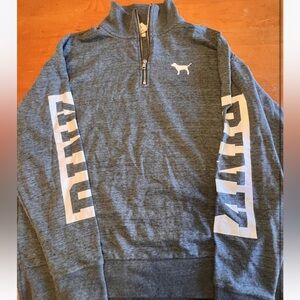 Pink | quarter zip sweatshirt